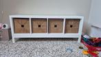 Ikea Kallax kast inclusief zeegrasmanden en standaard, Huis en Inrichting, Kasten | Dressoirs, Ophalen, Gebruikt, 25 tot 50 cm