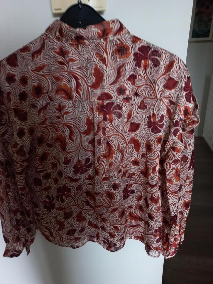 Esqualo blouse met roesjes - Maat 38, Kleding | Dames, Blouses en Tunieken, Zo goed als nieuw, Maat 38/40 (M), Overige kleuren
