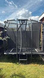 Zwarte Salta trampoline in gebruikte staat, Ophalen, Gebruikt