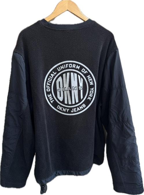 Vintage 90s DKNY Jeans Donna Karen sweater oversized zwart, Kleding | Dames, Truien en Vesten, Zo goed als nieuw, Zwart, Ophalen of Verzenden