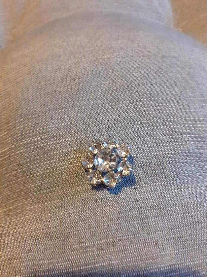 Vintage broche Boheems kristalglas, Antiek en Kunst, Antiek | Kleding en Accessoires, Dames, Verzenden