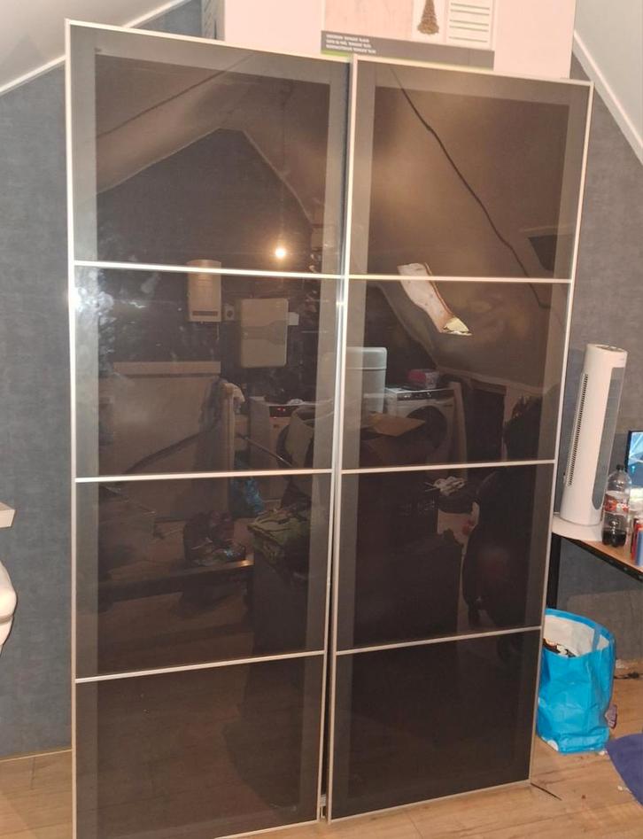 Zwarte IKEA Pax kast, Huis en Inrichting, Kasten | Kledingkasten, Gebruikt, 200 cm of meer, 50 tot 75 cm, Ophalen