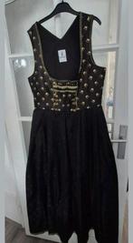 Krüger Dirndl Maat 40 Zwart/Groen, Kleding | Dames, Jurken, Zwart, Ophalen of Verzenden, Zo goed als nieuw, Boven de knie