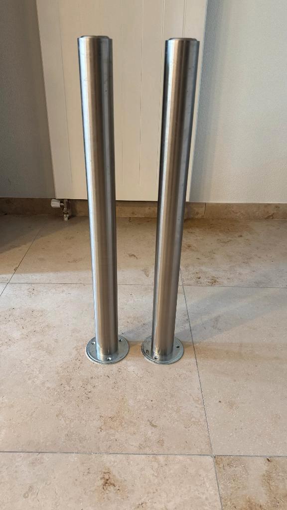 Tafelpoot 2x Doeco model Cento Dun, Huis en Inrichting, Keuken | Keukenelementen, Gebruikt, Minder dan 100 cm, 50 tot 100 cm, 25 tot 50 cm