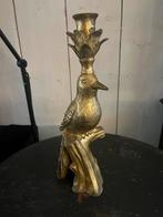 Mooie grote kaarsenhouder vogel goud ! 33 cm, Huis en Inrichting, Woonaccessoires | Kandelaars en Kaarsen, Ophalen, Zo goed als nieuw