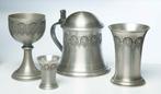 Tinnen Drinkset - Vintage Look, Ophalen