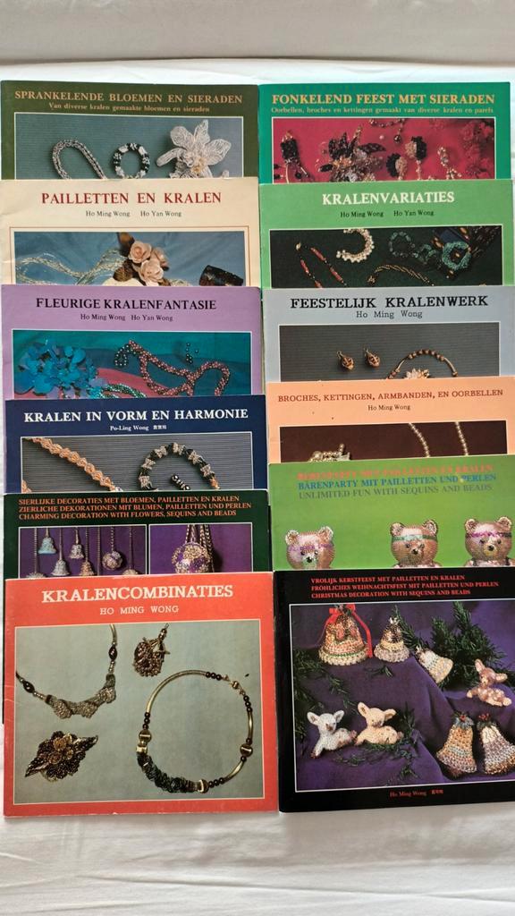 Stapel Kralenboekjes - Ho Ming Wong, Boeken, Hobby en Vrije tijd, Gelezen, Sieraden maken, Ophalen of Verzenden
