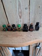 7 oude inkt/ecoline potjes., Antiek en Kunst, Antiek | Glas en Kristal, Ophalen of Verzenden