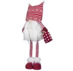 Gnoom / Kerstkabouter Uittrekbaar Rood-Wit 40-58 cm OP=OP!!!, Diversen, Kerst, Ophalen of Verzenden, Nieuw