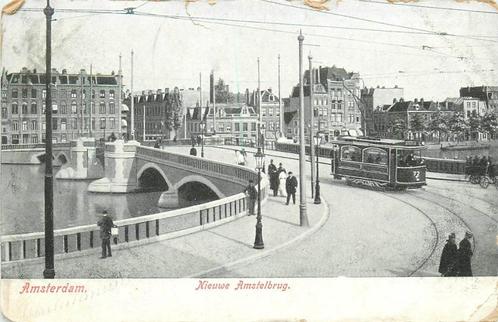 (378-322-023) Amsterdam Nieuwe Amstelbrug, Verzamelen, Ansichtkaarten | Nederland, Noord-Holland, Verzenden
