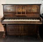 Vintage antieke houten piano, ook leuk als sidetable, Muziek en Instrumenten, Piano's, Gebruikt, Piano, Bruin, Ophalen