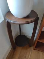 Amsterdamse school Art deco bijzettafeltje/ plantentafeltje, Ophalen of Verzenden, Zo goed als nieuw, Rond