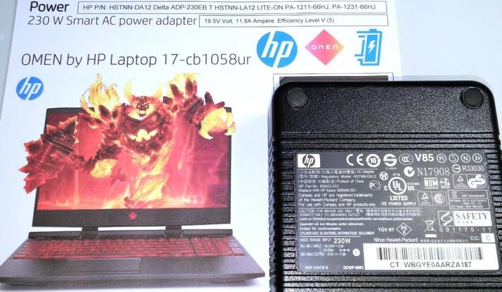 HP OMEN 15 17 Adapter 19.5V 11.8A 230W 10.3A 200W 7.7A 150W, Computers en Software, Laptop-opladers, Nieuw, Ophalen of Verzenden