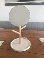 IKEA Spiegel met Houten Standaard, Huis en Inrichting, Woonaccessoires | Spiegels, Minder dan 50 cm, Gebruikt, Rond, Ophalen of Verzenden