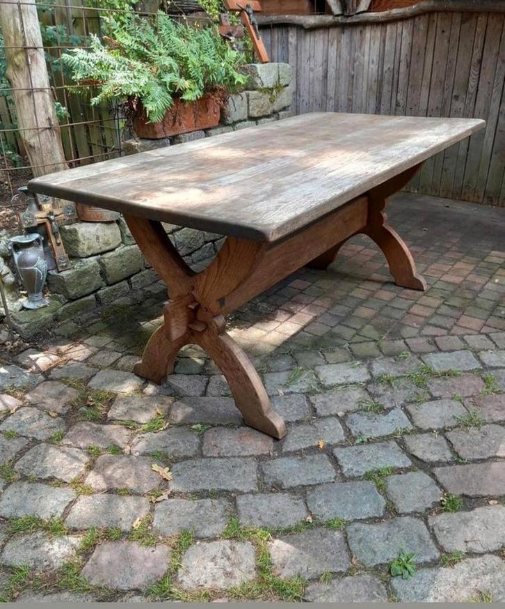 Mooie Kloostertafel - Robuust & Sfeervol, Antiek en Kunst, Curiosa en Brocante, Ophalen