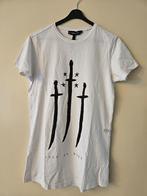 Ashes to Dust heren t-shirt korte mouw wit met zwart maat XS, Wit, Ashes to dust, Ophalen of Verzenden, Zo goed als nieuw