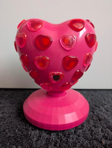 Hartvormige disco lamp roze beschikbaar voor biedingen