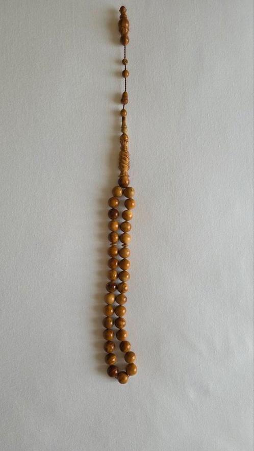 Orgineel kuka hout handgemaakt tesbih kralen gebedskralen, Sieraden, Tassen en Uiterlijk, Kettingen, Zo goed als nieuw, Overige materialen