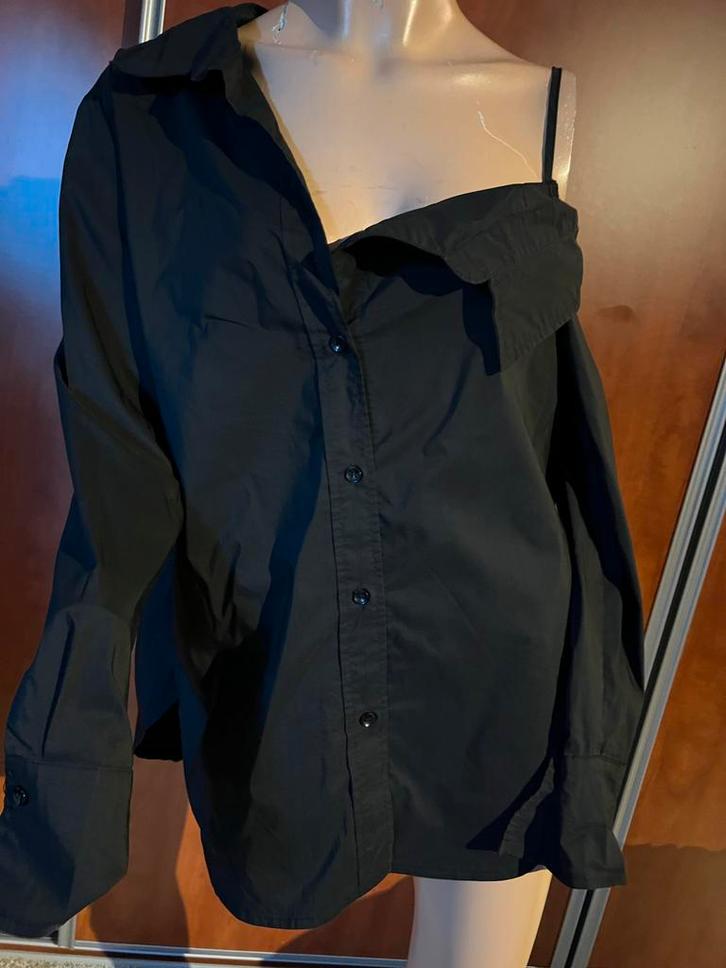 JUST DAI blouse offsholder maat L origineel ZGAN, Kleding | Dames, Blouses en Tunieken, Zo goed als nieuw, Maat 42/44 (L), Zwart