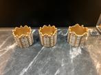 Goudkleurige potjes 3 stuks, Ophalen of Verzenden, Zo goed als nieuw
