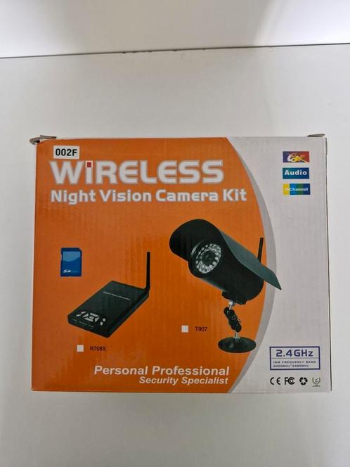 Wireless camera met reciever 2.4GHz, Audio, Tv en Foto, Videobewaking, Zo goed als nieuw, Ophalen of Verzenden