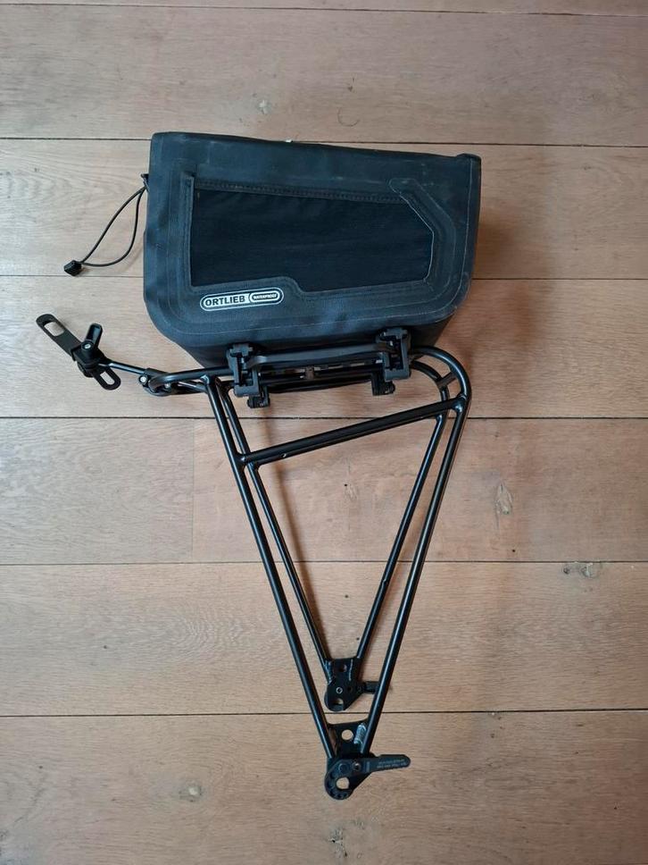 Ortlieb Trunckbag + Quick Rack + As M12x10 - Nieuwstaat!, Fietsen en Brommers, Fietsaccessoires | Fietstassen, Nieuw, Ophalen of Verzenden
