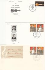 Muziek 3 FDC's Canada Stradivarius, E. Albani en H. Willan, Postzegels en Munten, Envelop, Ophalen of Verzenden