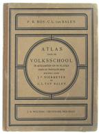 Atlas voor de volksschool  1920 Verkeert in perfecte staat, Ophalen of Verzenden, P.R. Bos