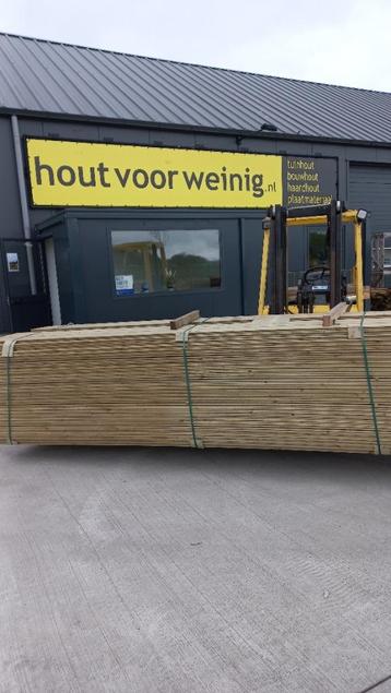 Geimpregneerde BLOKHUTDELEN 27 x 130mm Lengtes: 3600 /4800mm beschikbaar voor biedingen