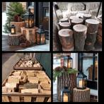 Hout klossen stammen haardhout houten brandhout zie foto, Ophalen, Zo goed als nieuw, Hout