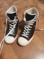 Converse leren sneakers gevoerd maat 36, Ophalen of Verzenden, Zo goed als nieuw, Sneakers of Gympen, Zwart