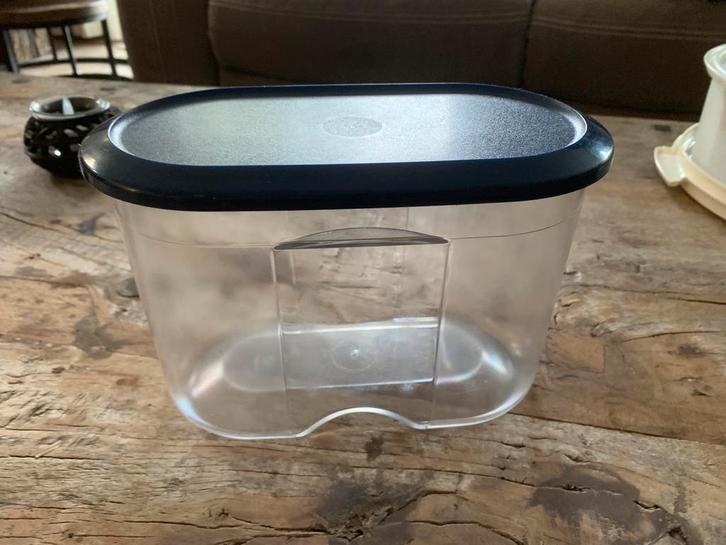 Tupperware beschuitbus blauw, Huis en Inrichting, Keuken | Tupperware, Gebruikt, Bus of Trommel, Blauw, Ophalen of Verzenden
