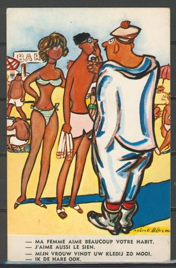 Erotiek Humor Nostalgie Vintage Ansichtkaart f-75a jdu beschikbaar voor biedingen