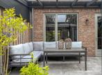 Luxe Aluminium Loungeset met Eettafel, Tuin en Terras, Tuinsets en Loungesets, 5 zitplaatsen, Aluminium, Ophalen of Verzenden