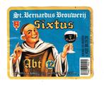 Bieretiket ABT 12  Brouwerij St. Bernard, Watou België, Ophalen of Verzenden, Gebruikt, Overige typen, Overige merken