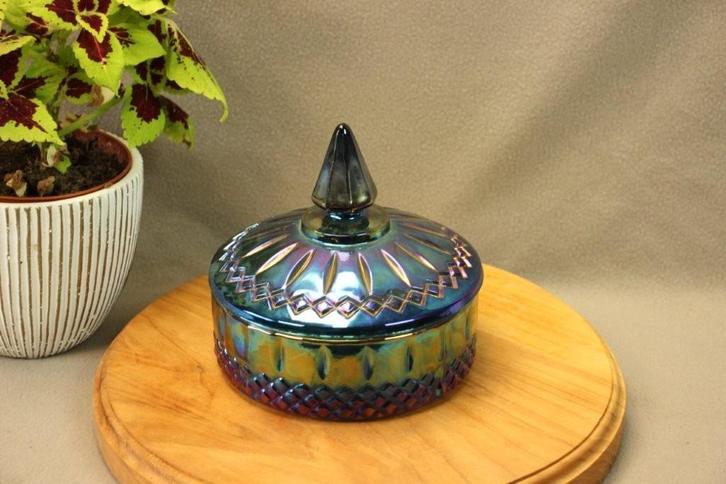 Vintage Indiana Glas snoeppot, Antiek en Kunst, Antiek | Glas en Kristal, Ophalen of Verzenden