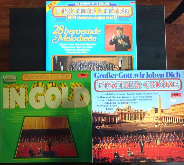 4 LPs..Fischer Chore --- Samen voor 10 euro ( Near Mint), Cd's en Dvd's, Vinyl | Overige Vinyl, Zo goed als nieuw, Overige formaten