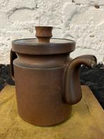 Prachtige Cor Unum koffiepot theepot houten deksel bruin, Gebruikt, Overige typen, Ophalen of Verzenden, Overige stijlen