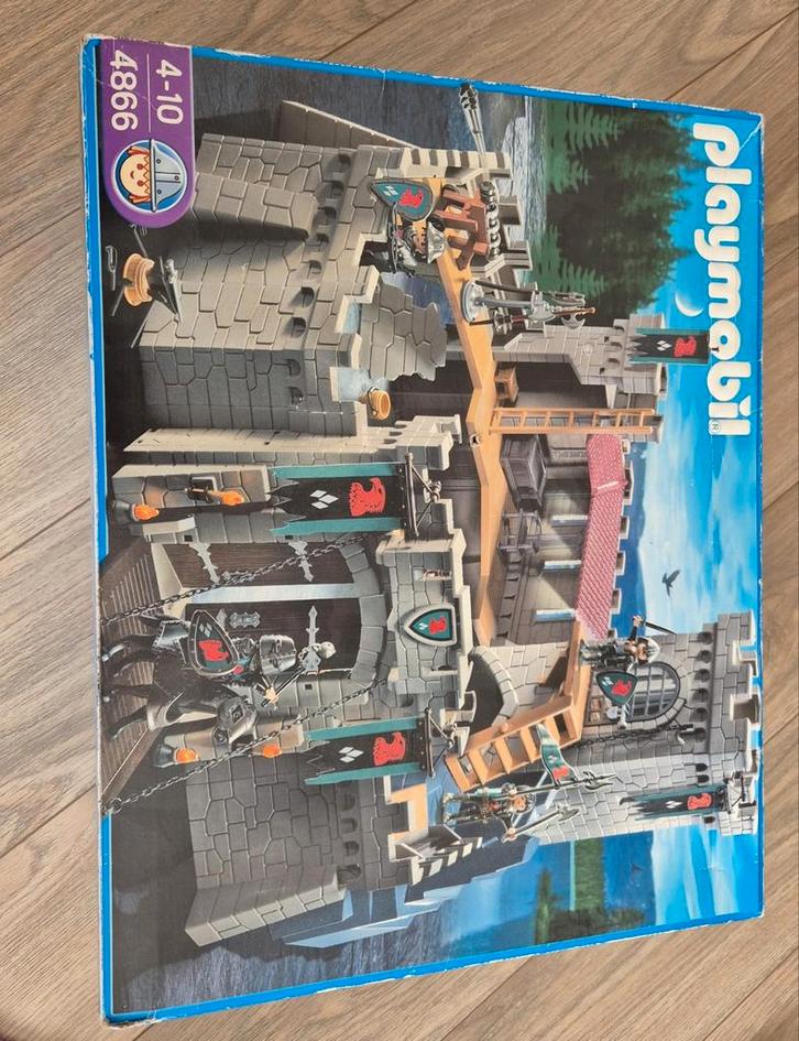 Playmobil 4866 Valkenridders Kasteel, Kinderen en Baby's, Speelgoed | Playmobil, Zo goed als nieuw, Complete set, Ophalen of Verzenden
