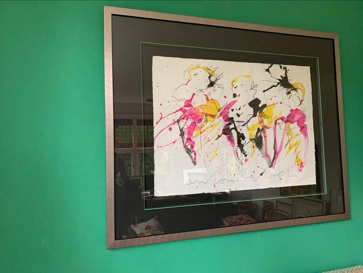 Anton Heyboer  ‘Vier Vrouwen’ ‼️, Antiek en Kunst, Kunst | Schilderijen | Abstract, Ophalen of Verzenden