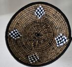 Handgeweven mand met wol. Berber Marokko, Ophalen of Verzenden, Nieuw, Bord