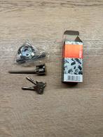 Cisa 02500 Staartcilinder Vernikkeld - Oplegslot, Doe-het-zelf en Verbouw, Hang- en Sluitwerk, Ophalen of Verzenden, Nieuw, Overige materialen