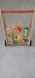 Houten loopkar met educatieve functies, Kinderen en Baby's, Speelgoed | Houten speelgoed, Ophalen of Verzenden, Zo goed als nieuw
