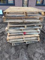 27 houten pallets, Doe-het-zelf en Verbouw, Hout en Planken, Ophalen, Gebruikt, Minder dan 25 mm, Pallet