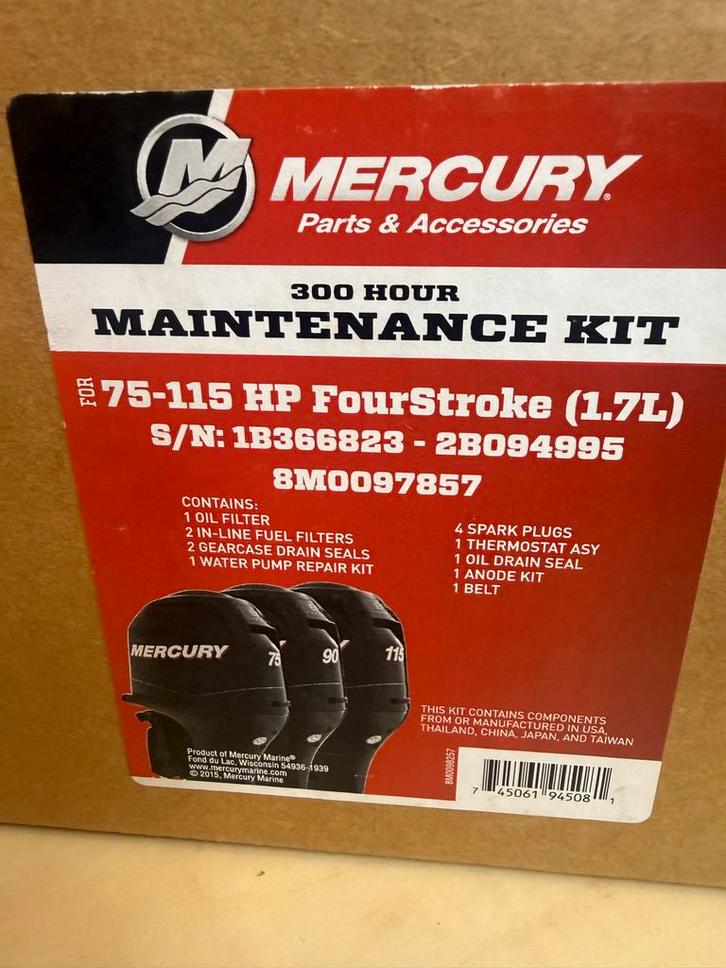 Mercury Onderhoudsset 75-115pk 4-takt - 8M0097857, Watersport en Boten, Accessoires en Onderhoud, Nieuw, Motor en Techniek, Ophalen