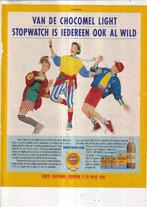 Retro reclame 1988 Nutricia Chocomel frisdrank stopwatch act, Overige typen, Ophalen of Verzenden