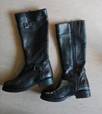 Zwarte leren laarsen van Novocento maat 39, Ophalen of Verzenden, Zo goed als nieuw, Zwart