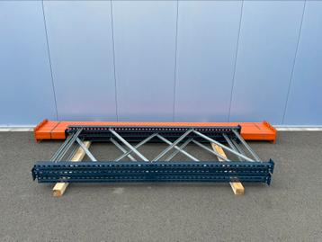 8.10 meter palletstelling 3 staanders 8 liggers 360mm 2000kg beschikbaar voor biedingen