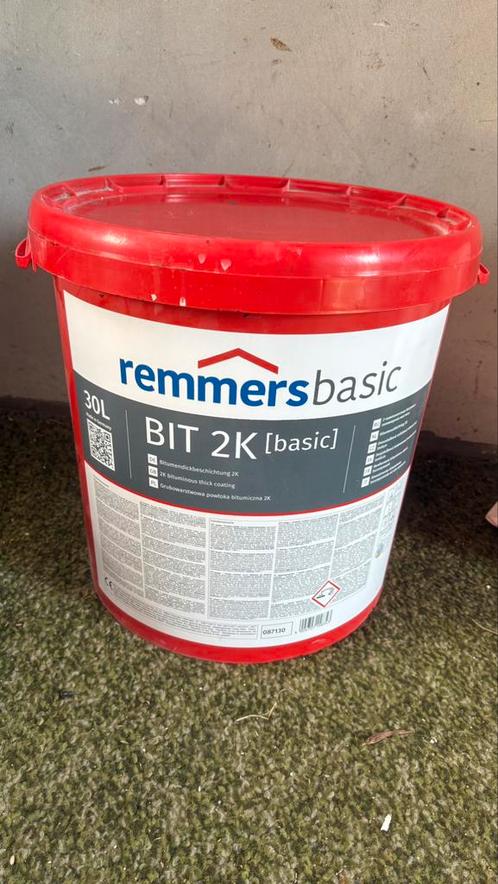 20 liter Remmers bitumen afdichting (bit 2k), Doe-het-zelf en Verbouw, Isolatie en Afdichting, Zo goed als nieuw, Overige materialen