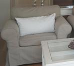 IKEA EKTORP fauteuil taupe kleurig, Ophalen, 75 tot 100 cm, Zo goed als nieuw, 100 tot 125 cm